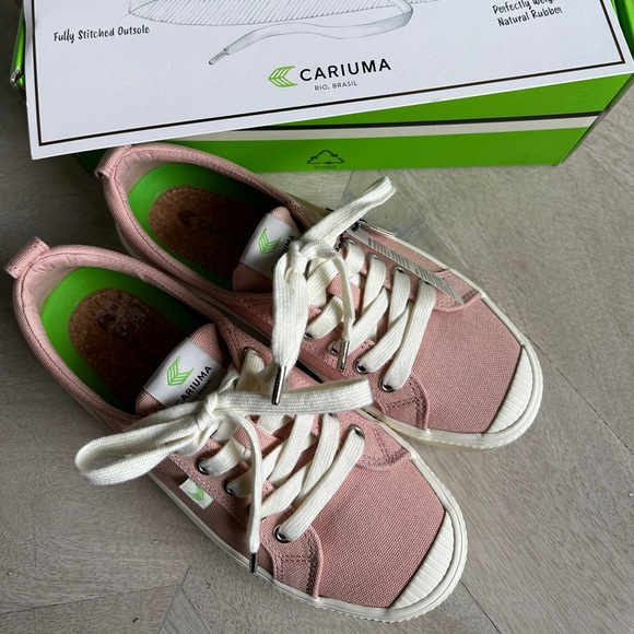 CARIUMA OCA Low Rose Canvas Sneakers sz 7 NWT Brand New In Box - Picture 3 of 7